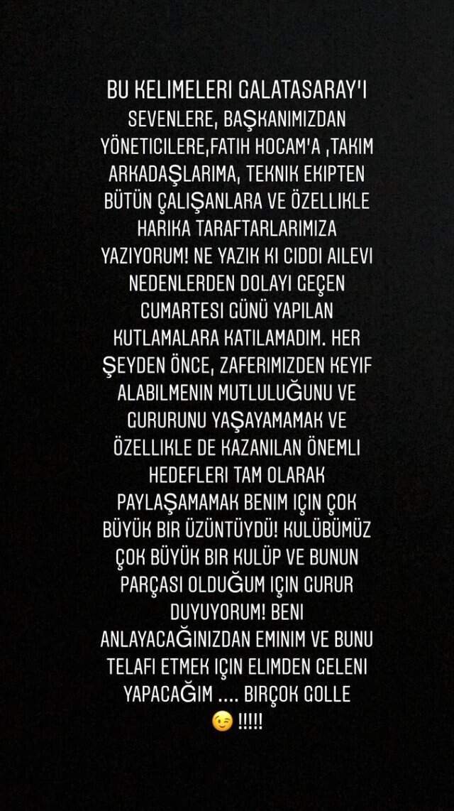 Diagne, kutlamalara gelmemesi ile ilgili açıklama yaptı Diagne, kutlamalara gelmemesi ile ilgili açıklama yaptı