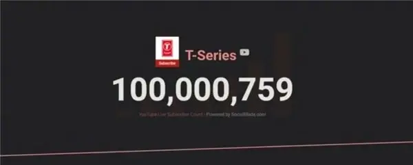 T-Series, YouTube'un 100 Milyon Aboneye Ulaşan İlk Kanalı Oldu