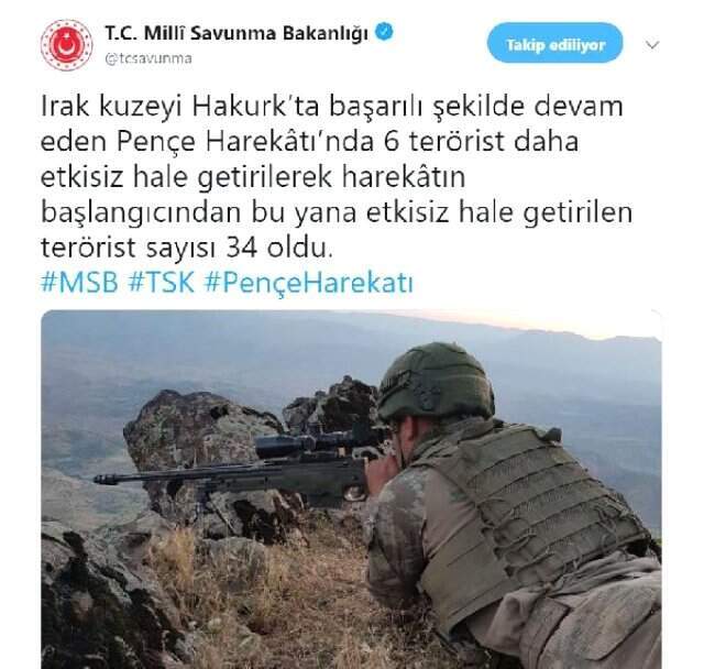 Bakanlık'tan art arda kritik açıklamalar: Öldürülen terörist sayısı artıyor