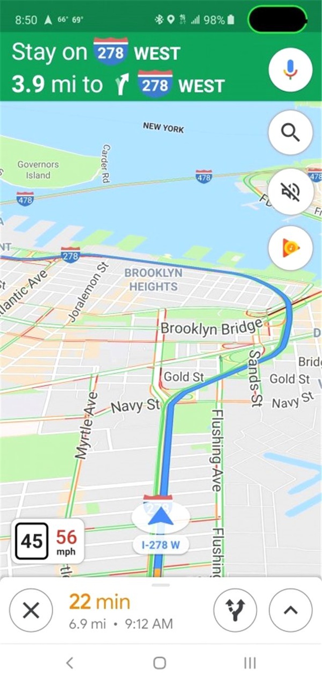 Google Haritalar'a Anlık Hız Göstergesi Eklendi