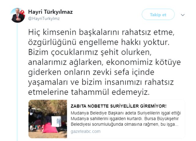 CHP'li belediye başkanı, Suriyeli sığınmacıların sahile girmesini yasakladı!