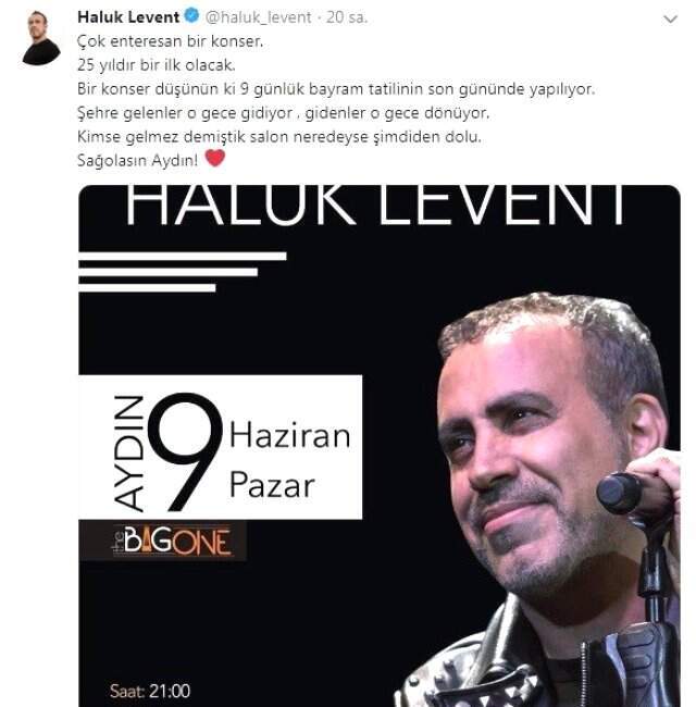 Konser biletlerinin tamamının tükendiğini öğrenen Haluk Levent şaşkınlık yaşadı: 25 yıldır bir ilk