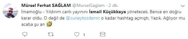 Canlı yayın için İsmail Küçükkaya'nın seçilmesi sosyal medyayı salladı