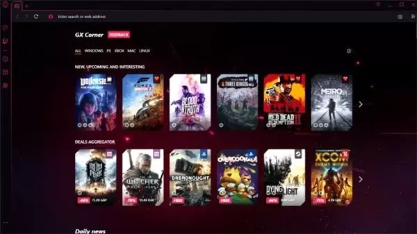 Opera, Oyuncular İçin Tasarladığı Tarayıcısı Opera GX'i Tanıttı