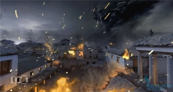 Yanardağ Patlamasında Yok Olan Pompeii Şehrinin Son Anlarını Canlandıran Animasyon