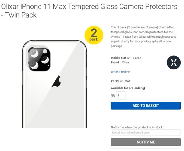 iPhone 11'in Kamera Kurulumu, Üretilen Aksesuarlarla Ortaya Çıktı
