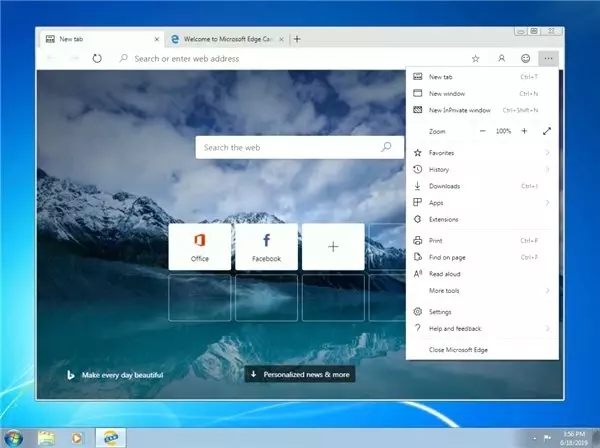 Chromium Tabanlı Edge, Windows 7 ve Windows 8 İçin Hazır