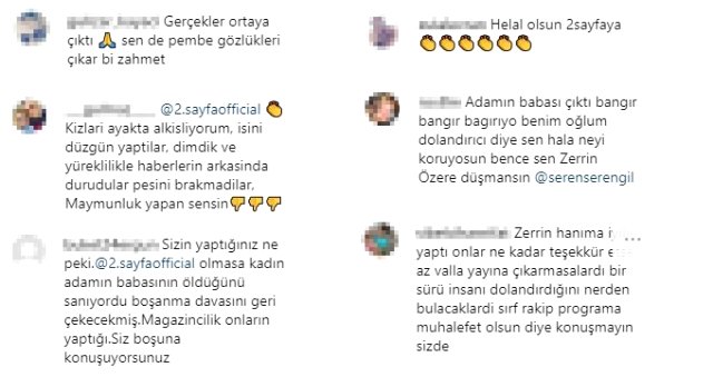 Seren Serengil, Zerrin Özer'in eşi hakkında iddiaları yayınlayan 2. Sayfa sunucularına ateş püskürdü