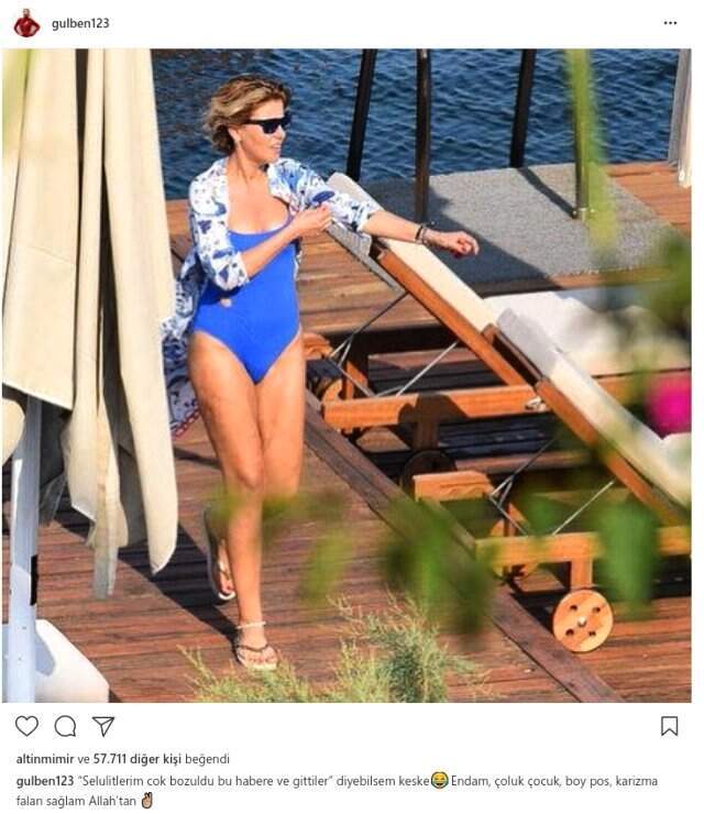 Bikinili görüntüsüyle olay olan Gülben Ergen selülit eleştirilerini tiye aldı Bikinili görüntüsüyle olay olan Gülben Ergen selülit eleştirilerini tiye aldı