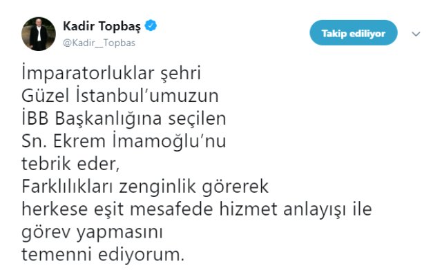 İstanbul seçimlerinin ardından Kadir Topbaş, sessizliğini bozdu!
