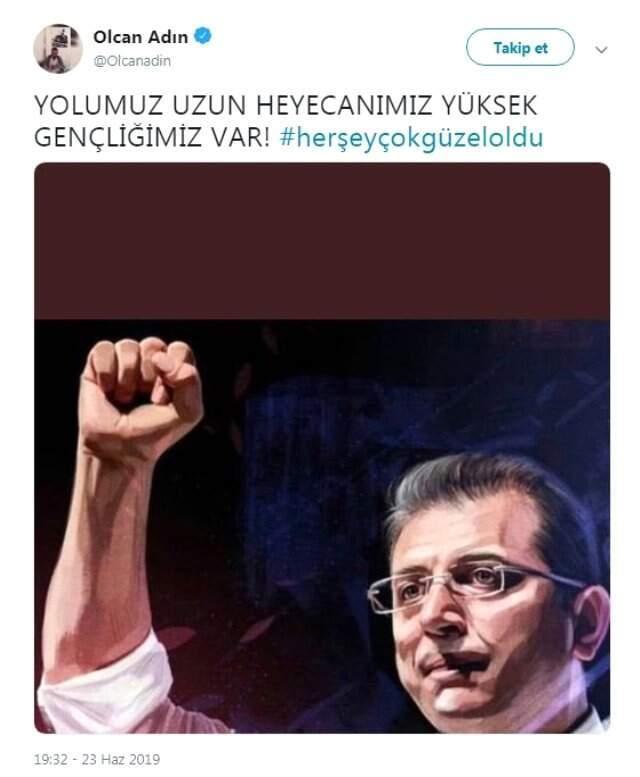 Spor camiasından seçimi kazanan Ekrem İmamoğlu için paylaşımlar