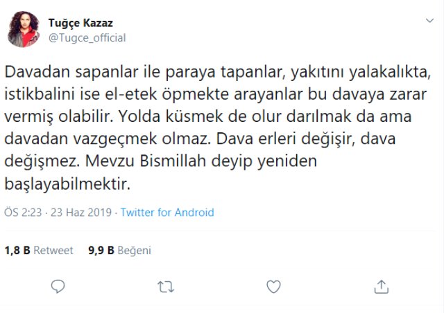 Ekrem İmamoğlu'nu tebrik eden Tuğçe Kazaz'dan seçim sonrası dikkat çeken mesaj
