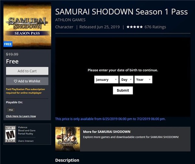 Konsol Oyunu Samurai Shodown, Garip Bir Şekilde Ücretsiz Oldu