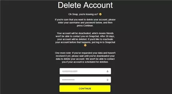 Snapchat Hesabı Nasıl Silinir?