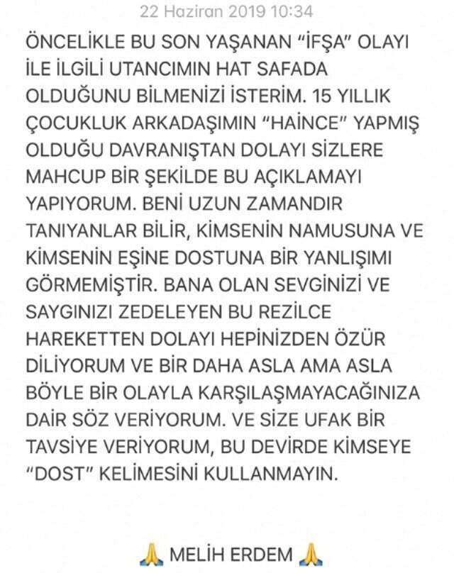 Uygunsuz görüntüleri ortaya çıkan ünlü damat adayı Melih Erdem, takipçilerinden özür diledi