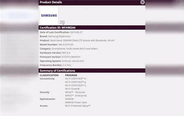 <a class='keyword-sd' href='/samsung-galaxy/' title='Samsung Galaxy'>Samsung Galaxy</a> A10s, Wi-Fi Sertifikası Alırken Ortaya Çıktı