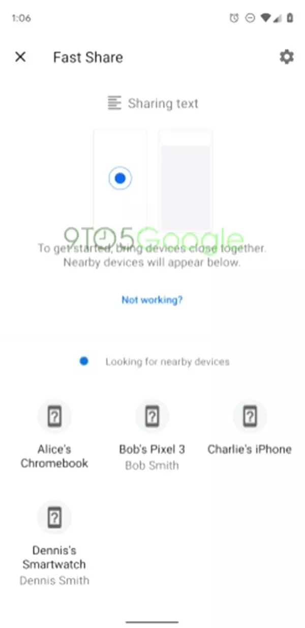 Google, Android Beam'in Fişini Çekip Fast Share Adındaki Özelliği Kullanıma Sunacak