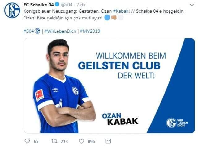 Ozan Kabak, Schalke 04'e transfer oldu Ozan Kabak, Schalke 04'e transfer oldu