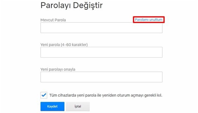 Unutulan Netflix Şifresi Nasıl Değiştirilir?