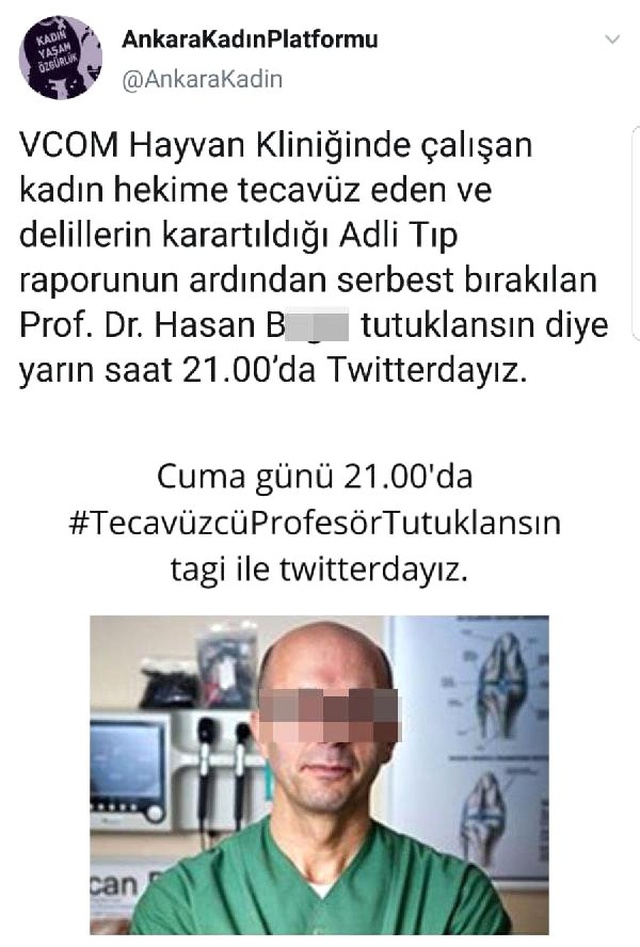 Veterinere tecavüz eden profesör, cezaevinden çıkıp emekli oldu