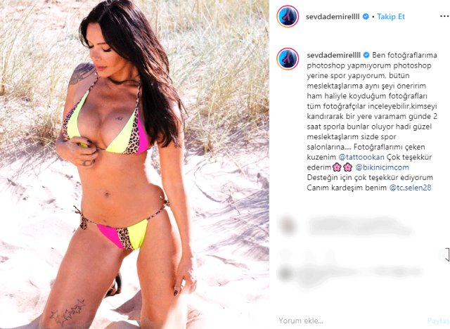 47 yaşındaki Sevda Demirel, bikinili fotoğrafıyla genç kızlara taş çıkarttı!