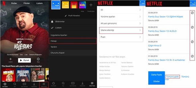 Netflix Geçmişi Nasıl Temizlenir?