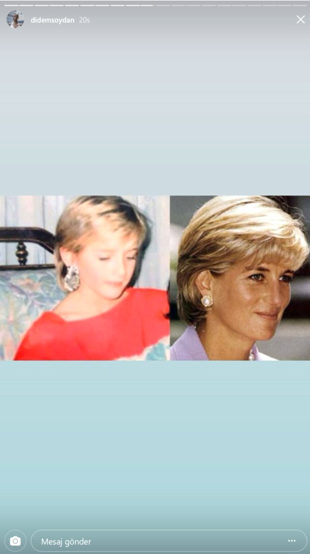 Ünlü model Didem Soydan'ın Prenses Diana'ya olan benzerliği şaşırttı