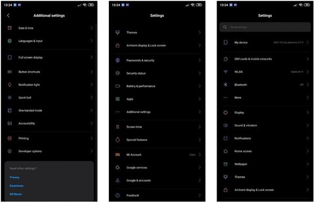 Xiaomi, MIUI 10 ile Ayarlar Arayüzünü Baştan Aşağı Yeniliyor