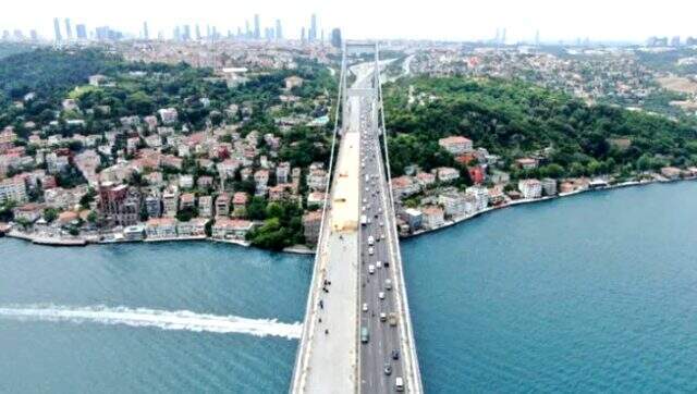 FSM'deki asfalt yenileme çalışması havadan görüntülendi