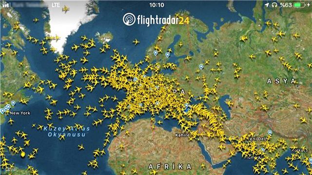 Gökyüzündeki Tüm Uçakları Takip Edebileceğiniz Uygulama: Flightradar24
