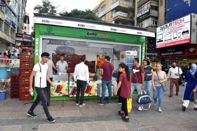 Mansur Yavaş'ın talimatıyla Ankara'da BELKO Vitamin Büfeleri yeniden hizmete girdi