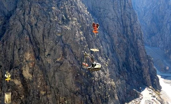Yusufeli Barajı'nda gövde yüksekliği 112 metreye ulaştı