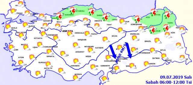 Meteoroloji'den 13 il için sağanak yağış uyarısı Meteoroloji'den 13 il için sağanak yağış uyarısı