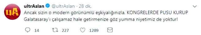 Galatasaray Divan Kurulu Üyesi Hayri Kozak'tan UltrAslan'a: Sıkıysa gelin öldürün beni Galatasaray Divan Kurulu Üyesi Hayri Kozak'tan UltrAslan'a: Sıkıysa gelin öldürün beni