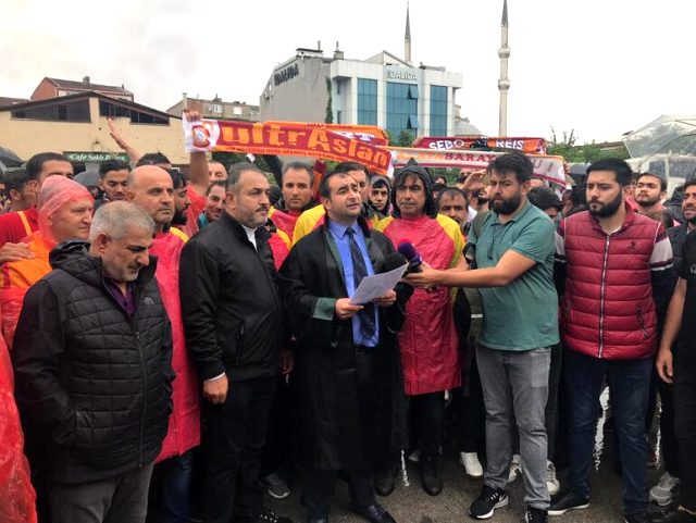 Galatasaray taraftarı mahkemeye akın etti