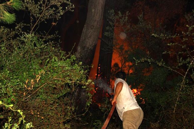 Muğla'daki orman yangını 250 hektarlık alana yayıldı, iki köy boşaltıldı