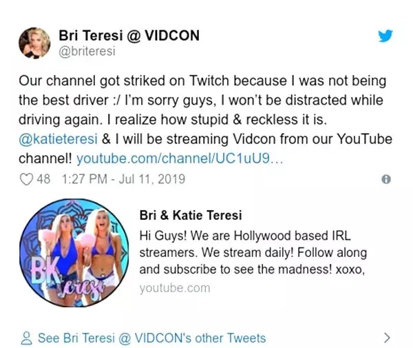 Twitch, Araba Kullanırken Yayın Yapan Yayıncıların Hesaplarını Kapatıyor
