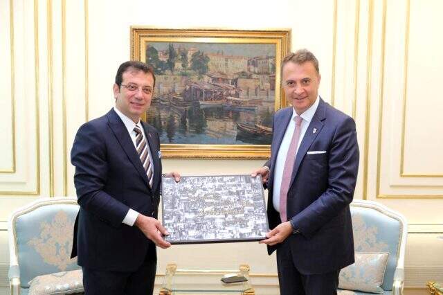 BJK yönetiminden İmamoğlu'na tebrik ziyareti