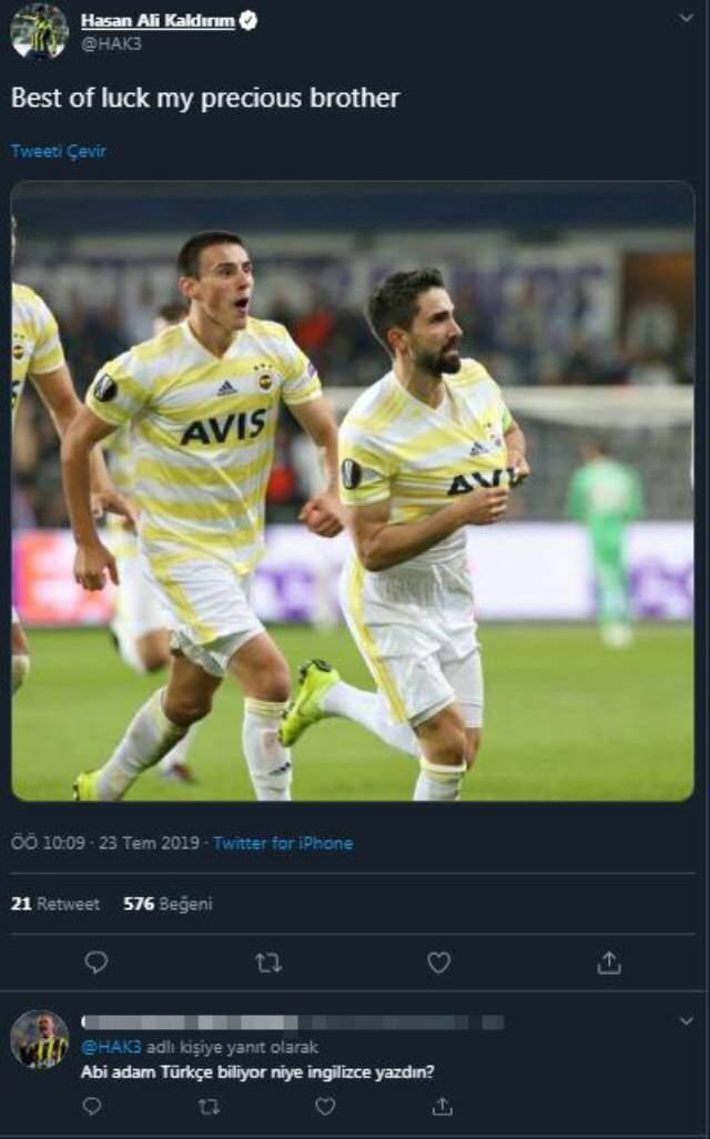 Hasan Ali, Eljif Elmas'a veda etti! Takipçileri hemen yorum yazdı