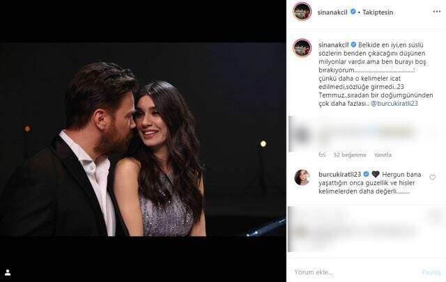 Sinan Akçıl'dan Burcu Kıratlı'ya romantik doğum günü mesajı!