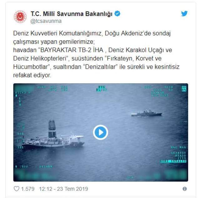 Türk Donanması Doğu Akdeniz'de! Görüntüleri MSB sosyal medya hesabından paylaştı Türk Donanması Doğu Akdeniz'de! Görüntüleri MSB sosyal medya hesabından paylaştı