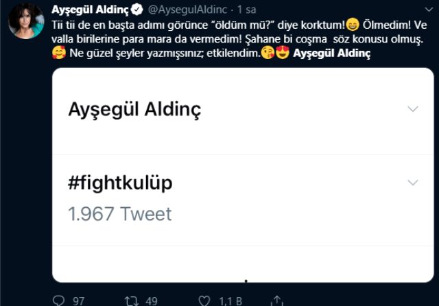 Twitter'da TT olan Ayşegül Aldinç öldü sanıldı