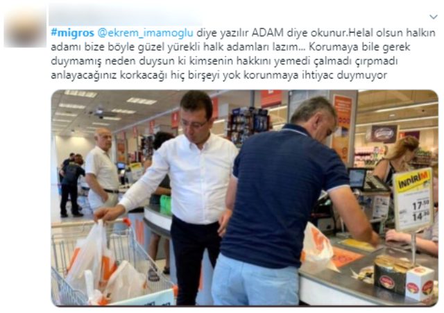 Ekrem İmamoğlu'nun market görüntüsü tartışma yarattı