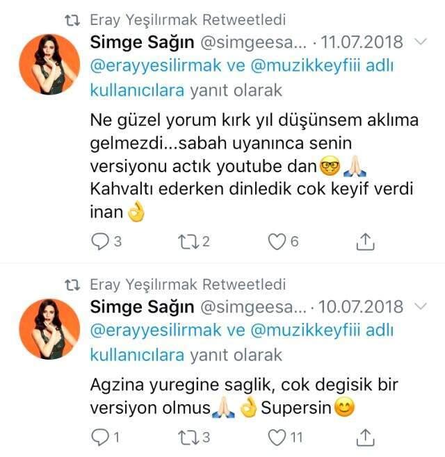 Eray Yeşilırmak ünlülerden tam not aldı