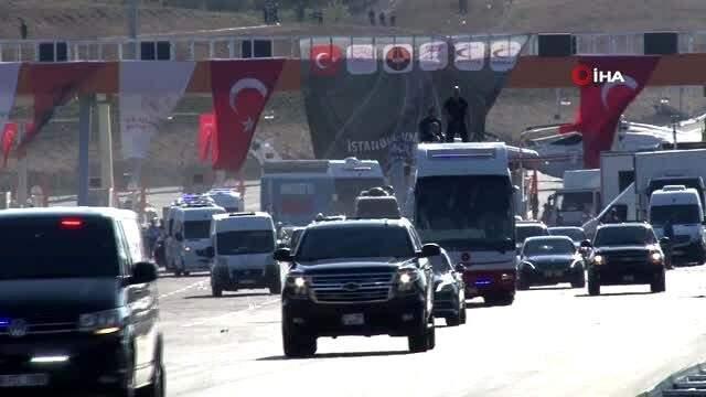 Cumhurbaşkanı Erdoğan, İstanbul-İzmir otoyolunu test etti