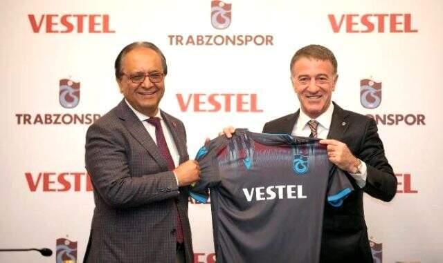 Trabzonspor'un forma göğüs sponsoru VESTEL oldu