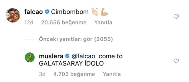 Falcao, Galatasaray paylaşımı yaptı! Taraftarlar çıldırdı...