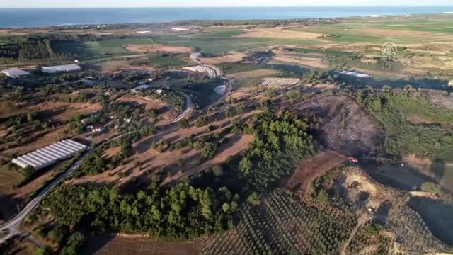 Antalya'da çıkan yangın 7 saat sonra söndürüldü