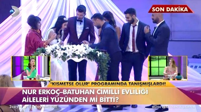 Kısmetse Olur programında tanışan Nur Erkoç ve Batuhan Cimilli boşanma kararı aldı