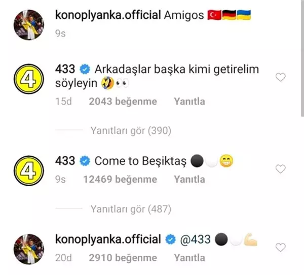 Son Dakika: Konopylanka Beşiktaş'ı <a class='keyword-sd' href='/instagram/' title='Instagram'>Instagram</a>'da açıkladı!
